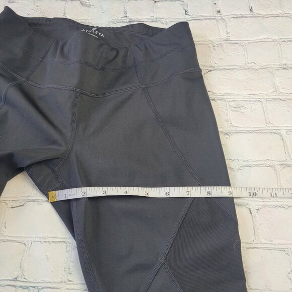 Athleta black 21” leggings workout yoga mesh size S - Picture 2 of 8